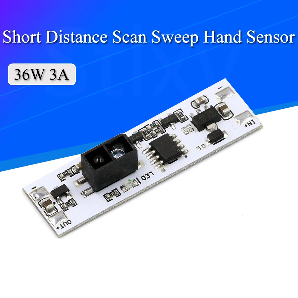 Short Distance Scan Sensor Sweep Hand Sensor Switch Module 36W 3A Constant Voltage for Auto Smart Home Compatible SW V20