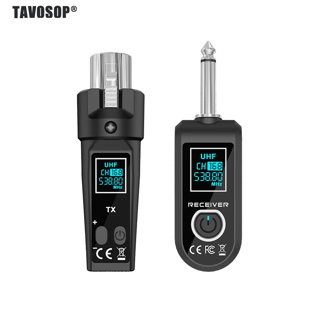 Système émetteur-récepteur de microphone sans fil pour microphone dynamique et table de mixage audio