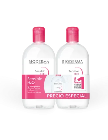 BIODERMA PACK SENSIBIO agua micelar 2 X 500 ML