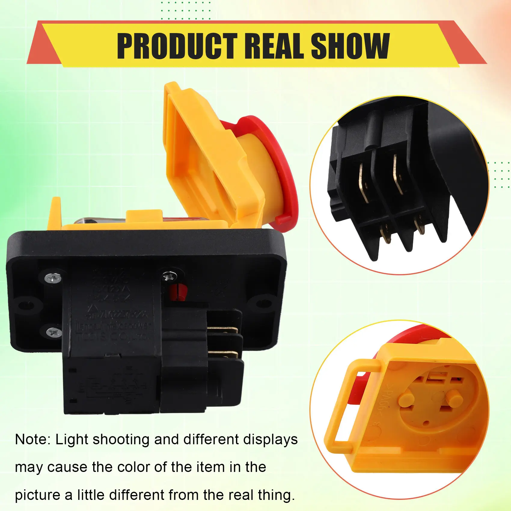 B03C-Electromagnetic Switch Magnetic Button Switch KJD12 16A 250V Power Tool Undervoltage Overload Protection Switch