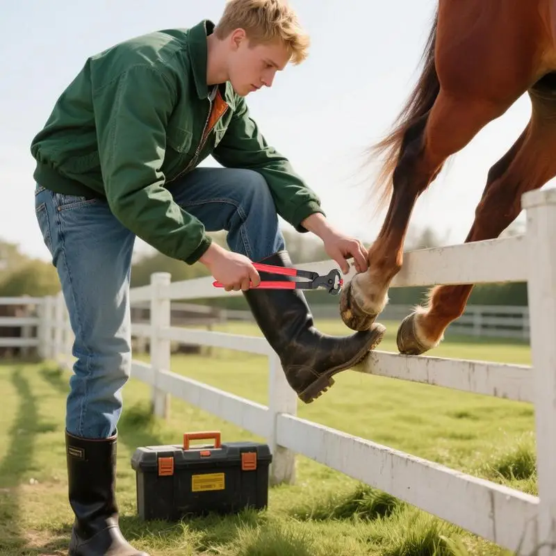 Goat Hoof Trimmers Detailing Tools For Cows Anti-Slip Professional Nail Palm Set For Equine Livestock Barn Grooming Shearing