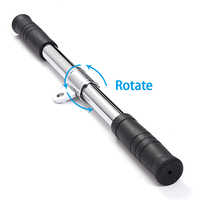 Pulley Cable Machine Lat Pull Down Bar - Rotating Handle Attachment for Biceps Triceps Workout and Home Gym Eng Handle Equipment
