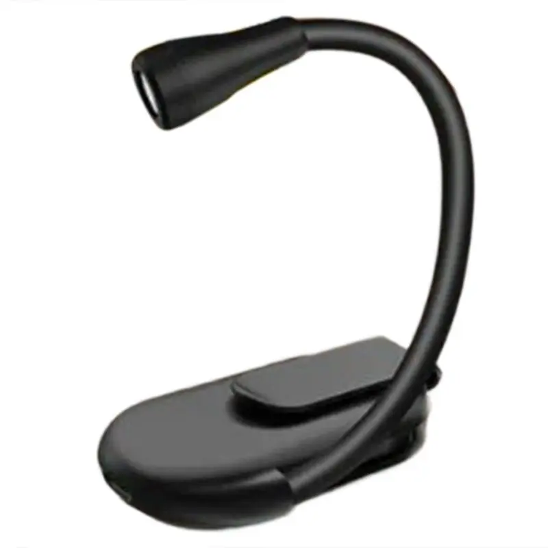 A26F-LED Book Light Eye Protection Adjustable Clip 360° Flip Study Lamp Rechargeable 3 Color For Travel Bedroom Reading A