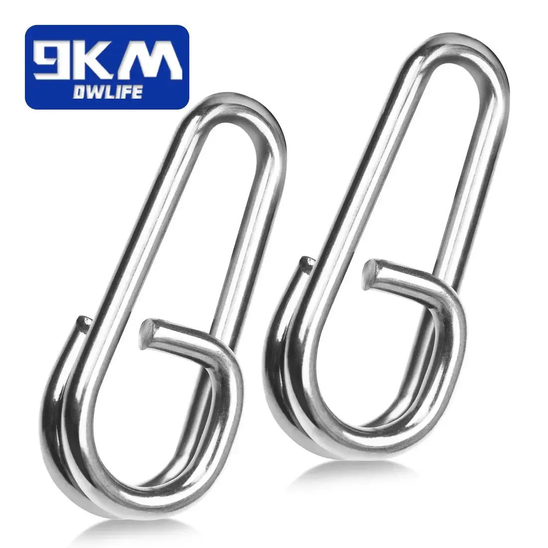 Split Rings Fishing Snap 50~200Pcs Fishing Lures Connectors Saltwater Fishing Oval Split Rings Swivel Snap Stainless Steel Rings