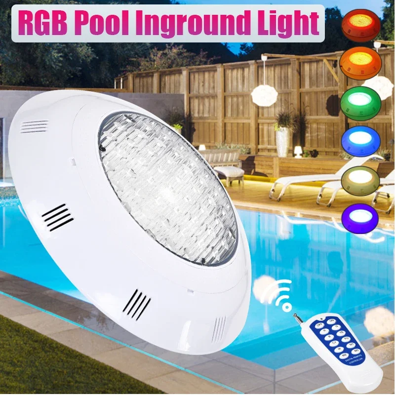 12/18/24/36/45 W LED Underwater Swimming Pool Lights RGB Color Changing AC12V IP68 Waterproof Lamp with Remote Controller