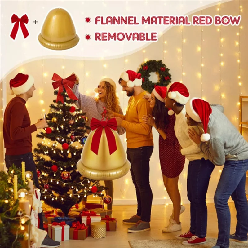 

AB47-2PCS Рождественский колокольчик надувной шар гигантский надувной воздушный шар Декор Рождественский надувной декор для двора уличный орнамент