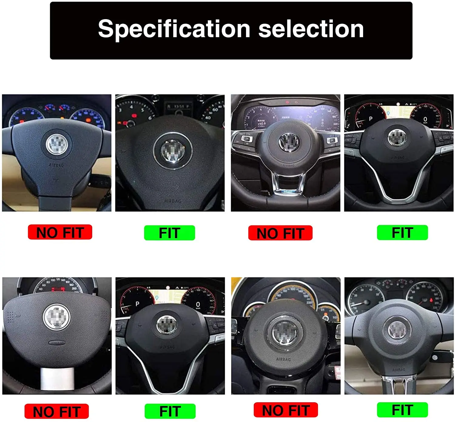 Car Steering Wheel Crystal Diamond Bling Sticker For Volkswagen VW Polo 4 5 6 7 Golf T5 VW Jetta Passat B5 B6 Golf Tiguan Decal