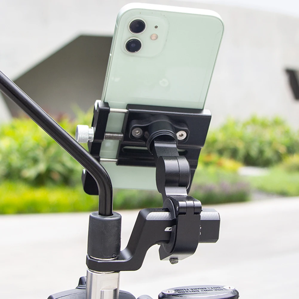 

GUB MD236 Aluminum Alloy Phone Holder Handlebar Stand Rearview Mirror Mount Extender Bracket for Motorcycle Electric Bicycle