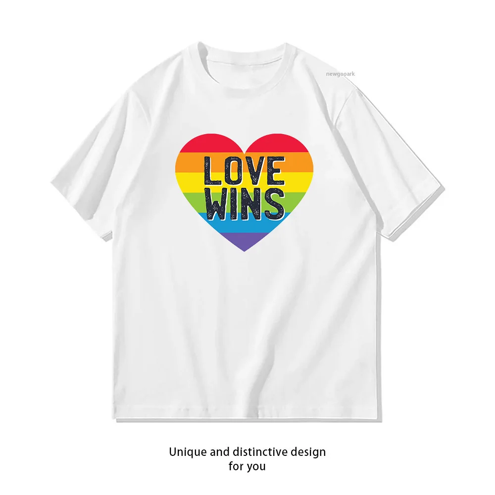 Pride LGBTQ Love Wins T-Shirt woman man Casual cotton printed t shirts Adult streetwear camisetas tops tee woman clothing