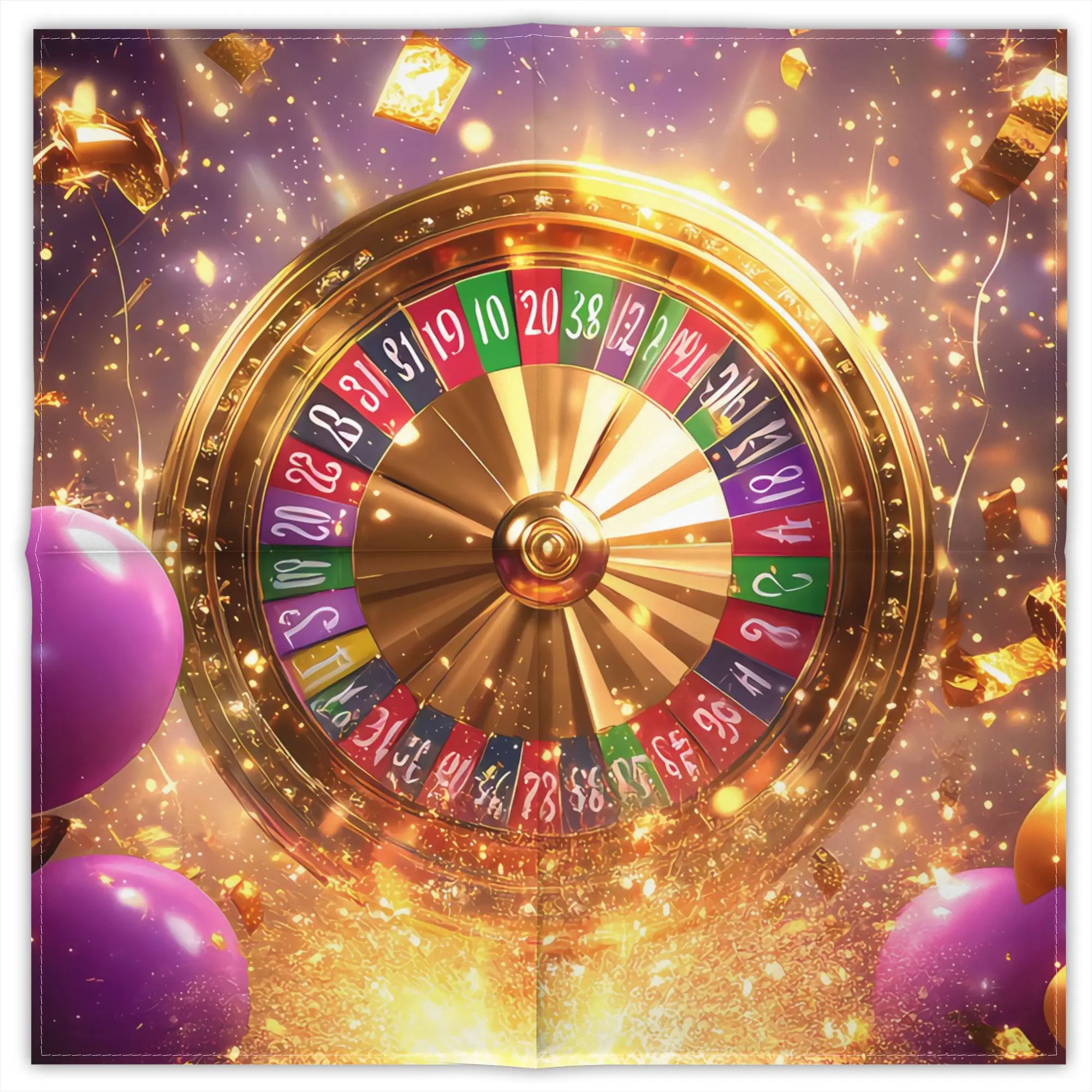 

Wheel of Fortune Compass Fashion Square Scarf Decorative Polyester Printed Daily