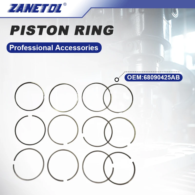 ZANETOL Cars Accessories Piston Ring for JEEP WRANGLER JK 2.8 CRD 2007~2018 68090425AB 68090425 68029435AI 68090413AA 68029435AA