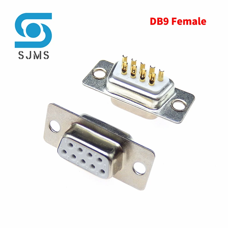 Gold plated Solid Pin DB9 DB15 DB25 DB26 DB37DB44/50/62/78 Hole/Pin Female/Male Welded Connector RS232 Serial Port D-SUB adapter