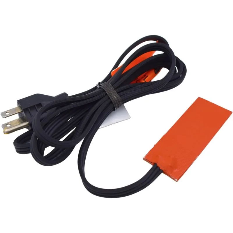 

Zerostart 3400060 Silicone Pad Heater Engine Oil, Transmission Fluid, Reservoir and Hydraulic Fluid Heater, 1¼" x 3½" 120 Volts