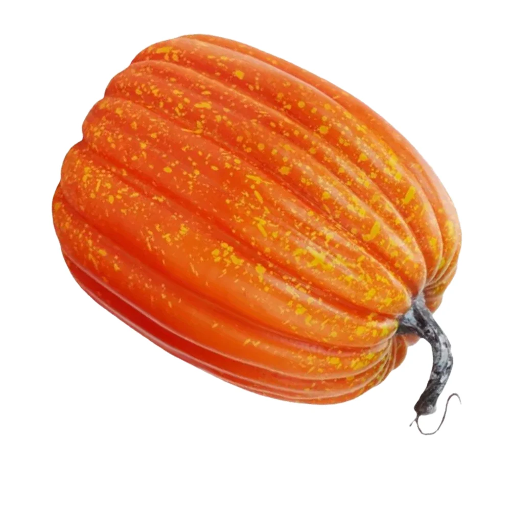 

8.65 Inch Artificial Pumpkins Large Fake Orange Foam Decor For Outdoor Indoor Halloween Thanksgiving Fall Harvest Party
