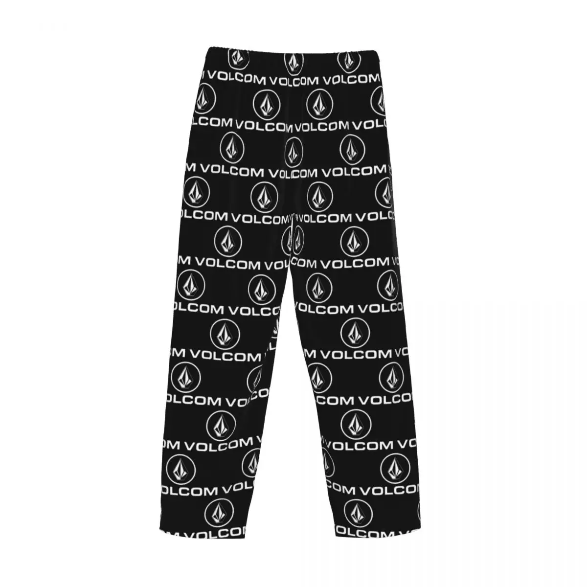 Homens Volcoms logotipo pijama calças, pijamas do sono, fundos com bolsos, impresso personalizado