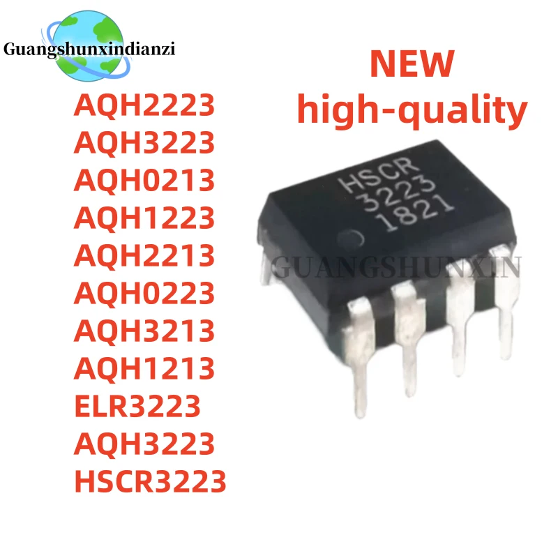 10Pcs NEW AQH2223 AQH3223 AQH0213 AQH1223 AQH2213 AQH0223 AQH3213 AQH1213 ELR3223 AQH3223 HSCR3223 DIP-7 IC Chip in Stock