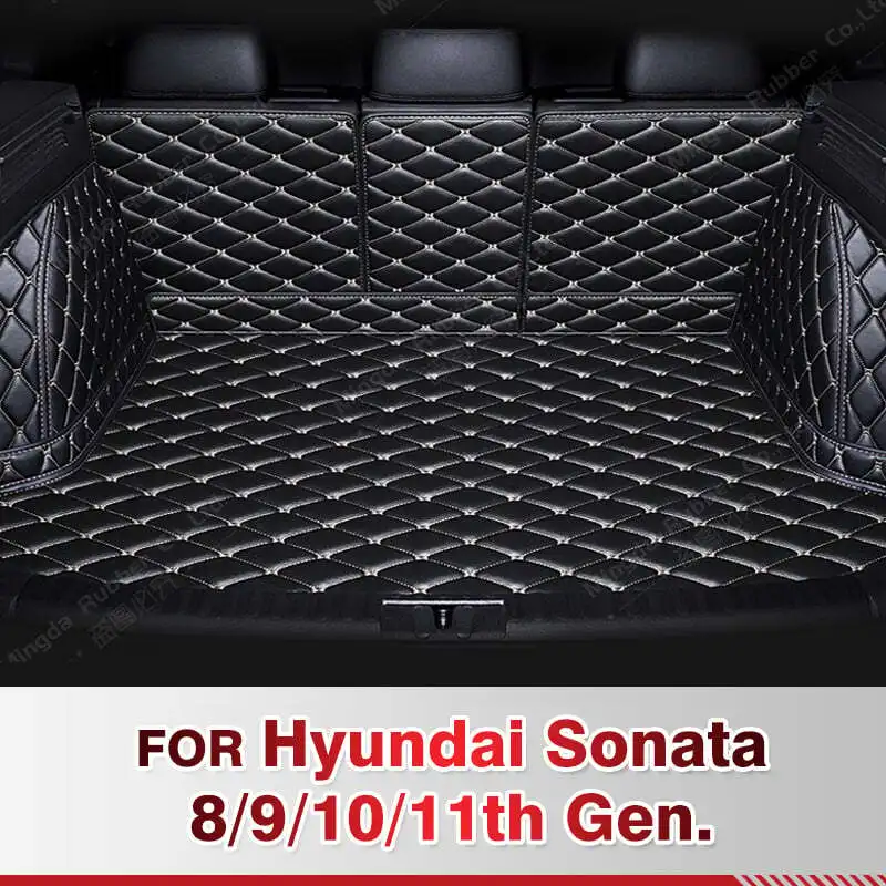 

For Hyundai Sonata 8th 9th 10th 11th Gen. Sedan Auto Full Coverage Trunk Mat Car Cargo Liner Interior Accessories