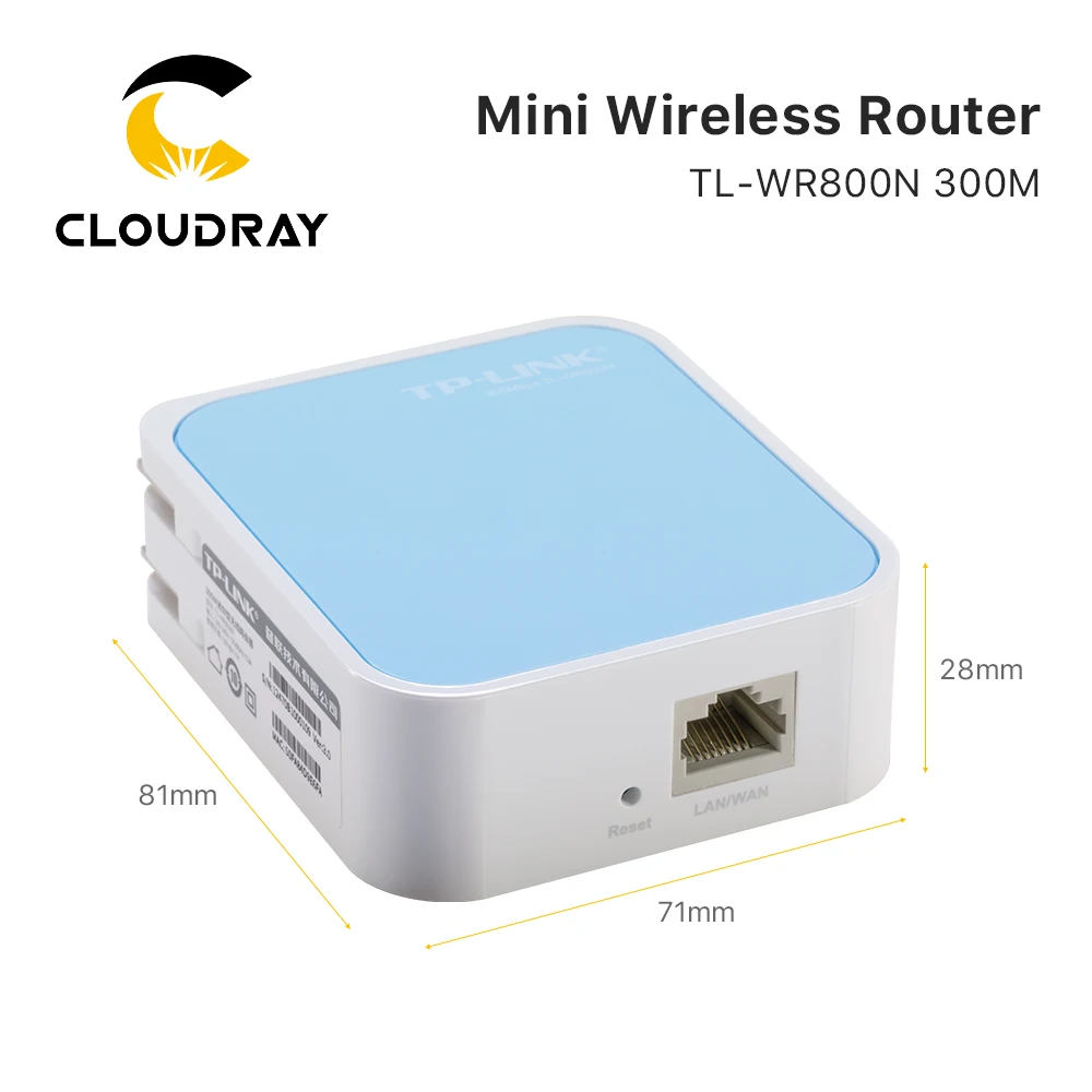 Imagem -03 - Cloudray-mini Roteador sem Fio Taxa de Transmissão para Ruida Co2 Laser Controller Tl-wr800n 300m Rdc6445 Rdc6442g Rdc6442s