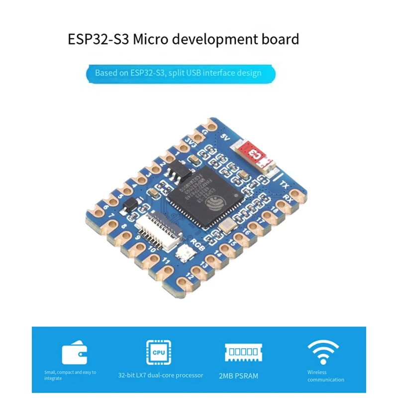 ESP32-S3-Tiny 개발 보드, 블루투스 LE + 2.4 Ghz 와이파이 기반, ESP32-S3FH4R2 ESP32-S3 미니 개발 보드