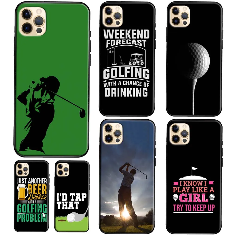 Love Golf Phone Case For iPhone 13 12 11 14 Pro Max Mini XS X XR 6S 7 8 Plus SE 2020 Soft Cover Case