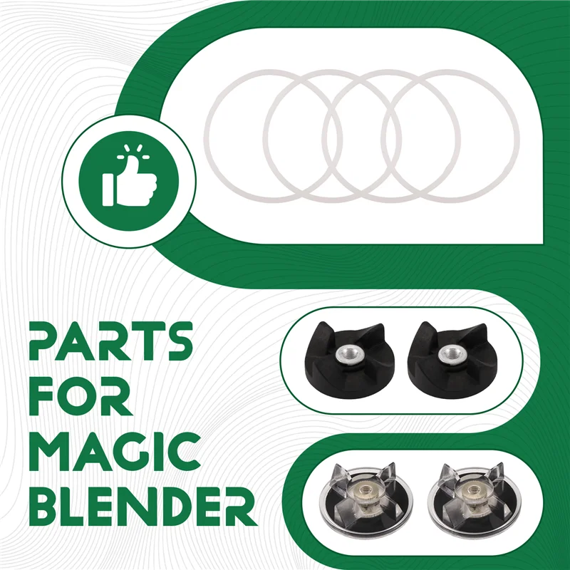 B59B-Blender Base Gear & Blade Gear Replacement Parts For Magic 250W Blender Juicer Parts Accessories