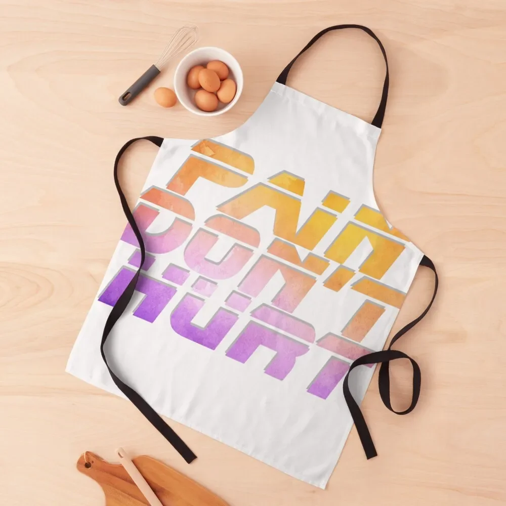 

Pain Don't Hurt Apron chef for man Waterproof waiter Kitchenware Apron