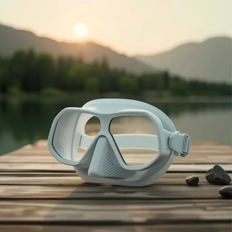 

Silicone hemming diving goggles anti-fog diving mask high definition tempered scratch-proof lens diving goggles