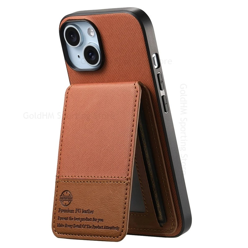 

Leather Phone Cover Kickstand Case For iPhone 16e 17 Pro Max Flip Card Slot Wallet Stand Cover For Apple 15 14 12 17 Pro 16 Plus