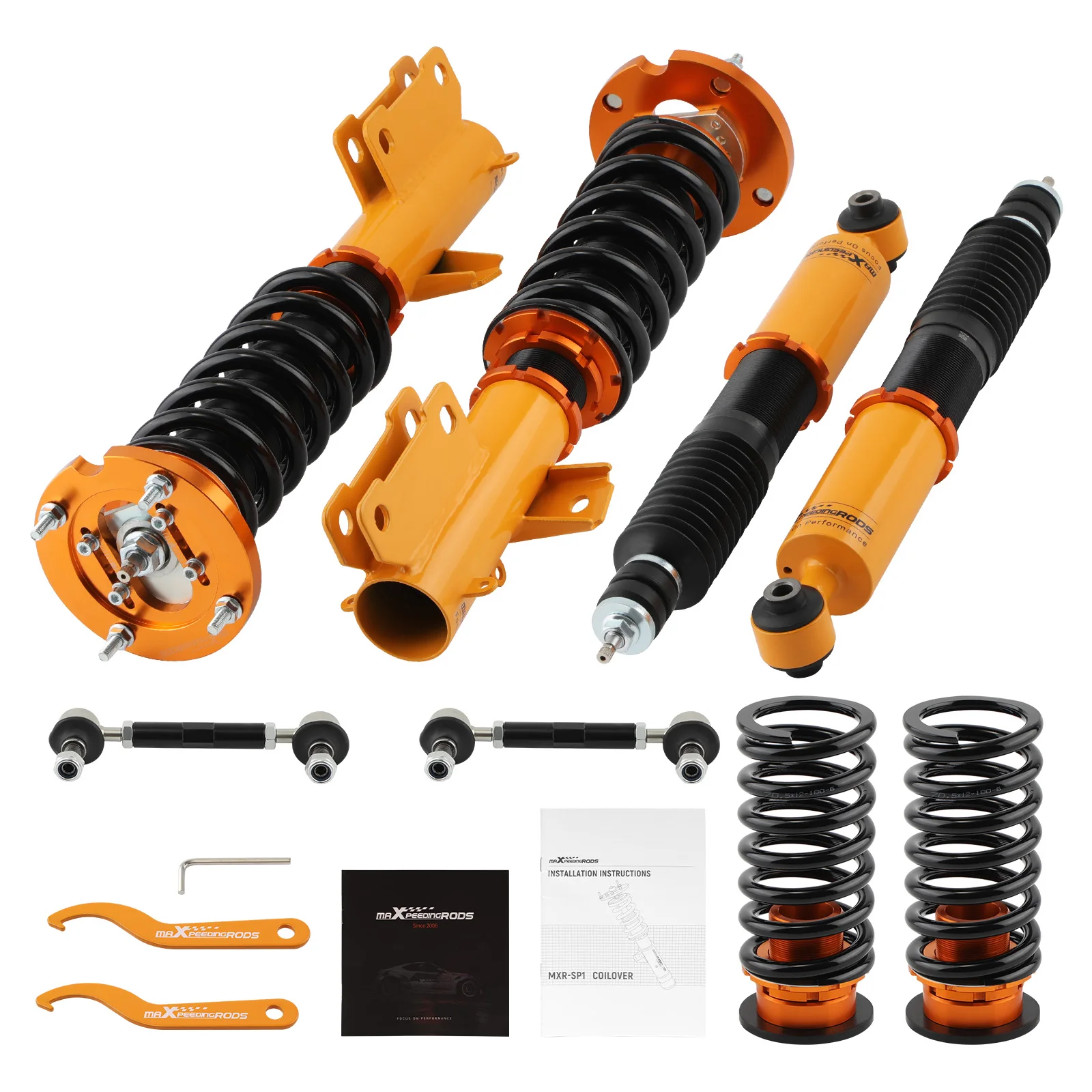 24 Level Damper Coilovers Lowering Kit For Ford Mustang 2005-2014 Shocks Struts