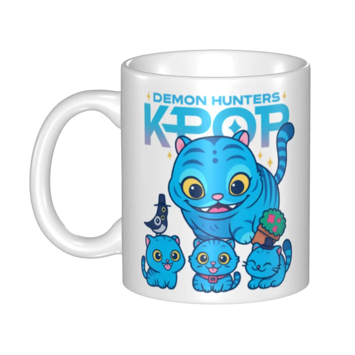 

Customized KPop Demon Hunters Tiger Mugs DIY Cartoon Anime Ceramic Milk Tea Coffee Cup