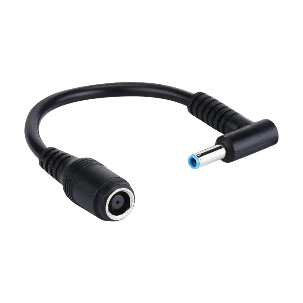 7.4mm*5.0mm Female To 4.5mm*3.0mm Elbow 7.4 To 4.5 Suitable For HP Dell Blue Tips Power Adapter Cable Adapter Connector Cable