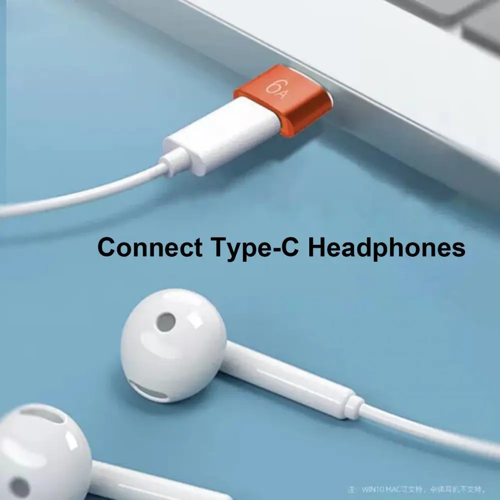 Practical USB-C Adapter 6A Type-C Cable Adapter Safe Data Transmission Type-C Female to USB 3.0 Male Data Charger Converter