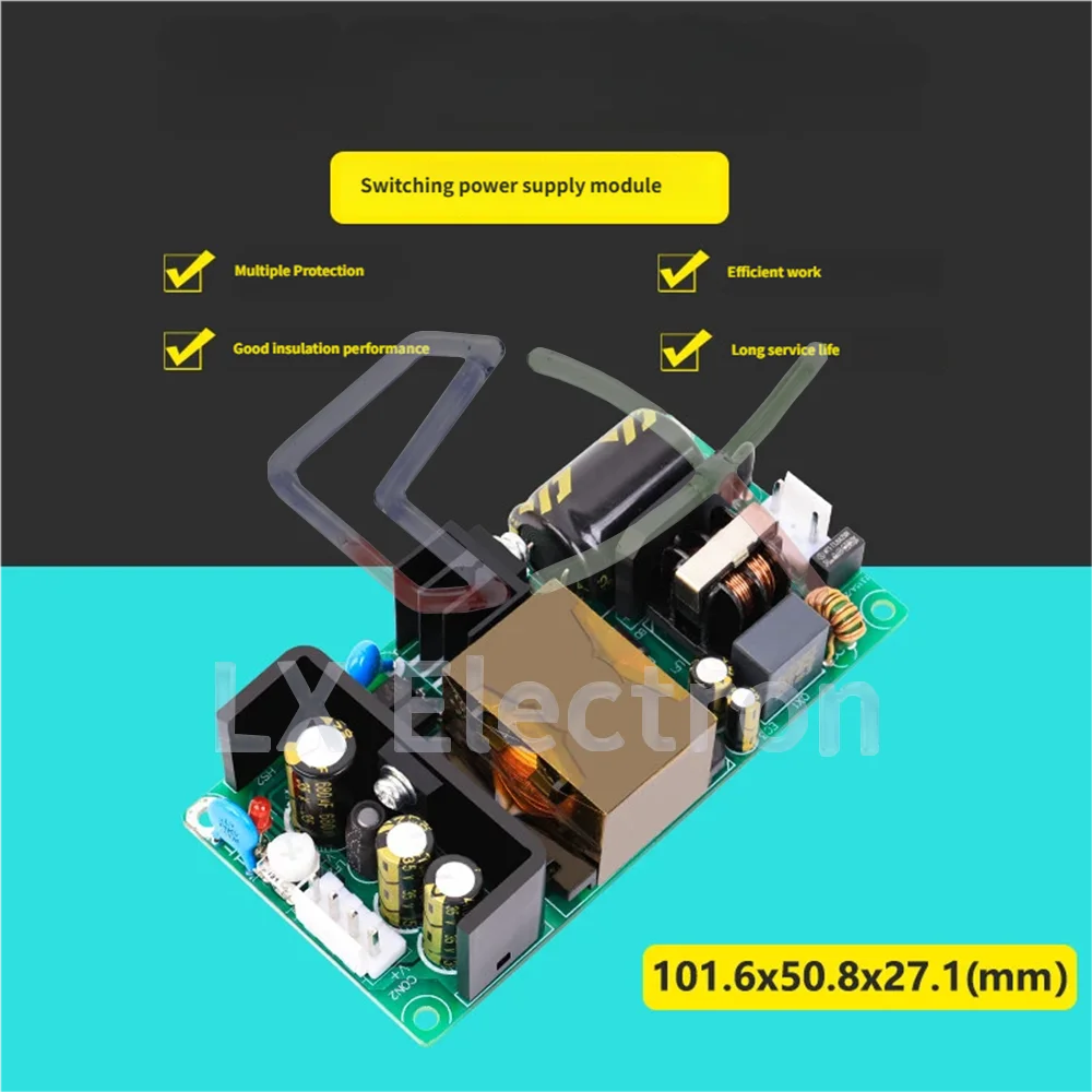 1pcs 12V6A Switch Power Supply Board Module 72W Bare Board 220V to 12V for Industrial Control Equipment and Instruments