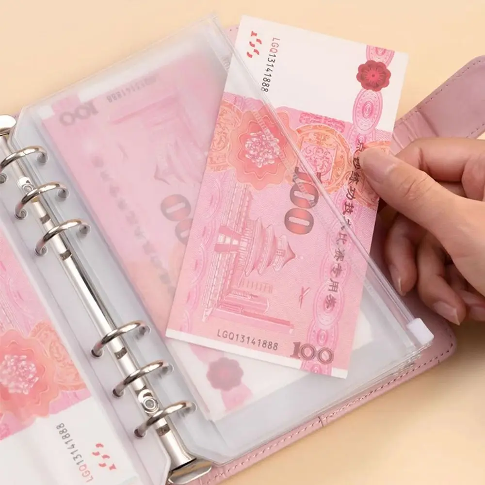 Save Money 100 Envelopes Money Saving Challeng Large Capacity Waterproof Savings Challenges Sheets PU Reusable Budget Binder