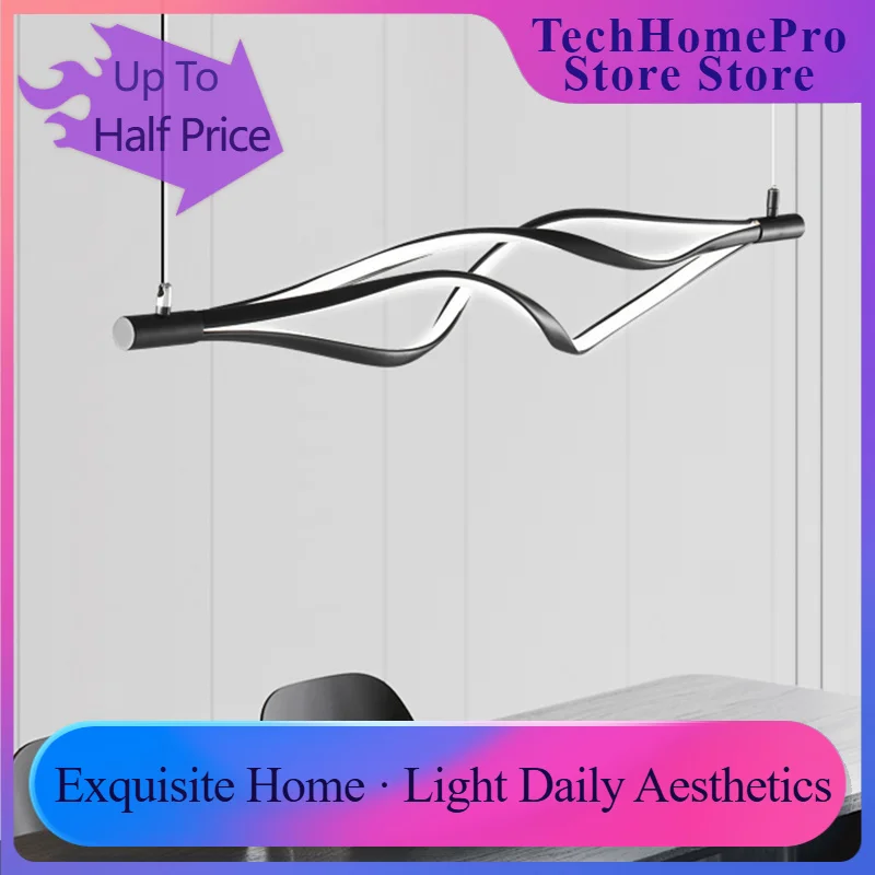 TechHPModern Home Decor Led Lights Pendant Light Lamps For Living Room Chandeliers For Dining Room