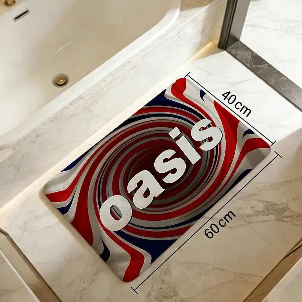 Band T-The R-Rain Cool O-Oasis Bathroom Mat Anti-slip Absorb Water Long Strip Cushion Bedroon Mat Welcome Doormat