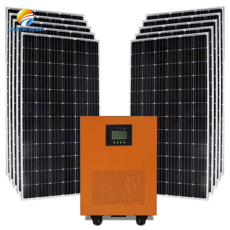6KVA Home Solar System 96V 10KW Complete Off Grid On Grid Solar Power System 10KW 15KW 20KW Home Solar Energy Kit