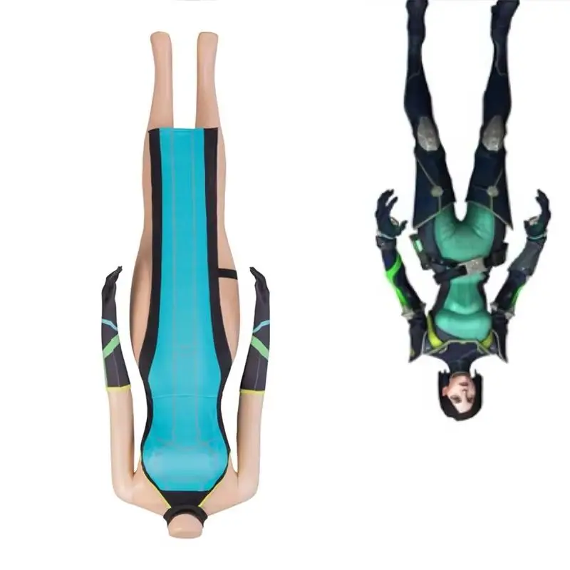 

Костюм для косплея Viper из игры Valorant, сексуальное женское зеленое платье с перчатками и носками, наряды на Хэллоуин