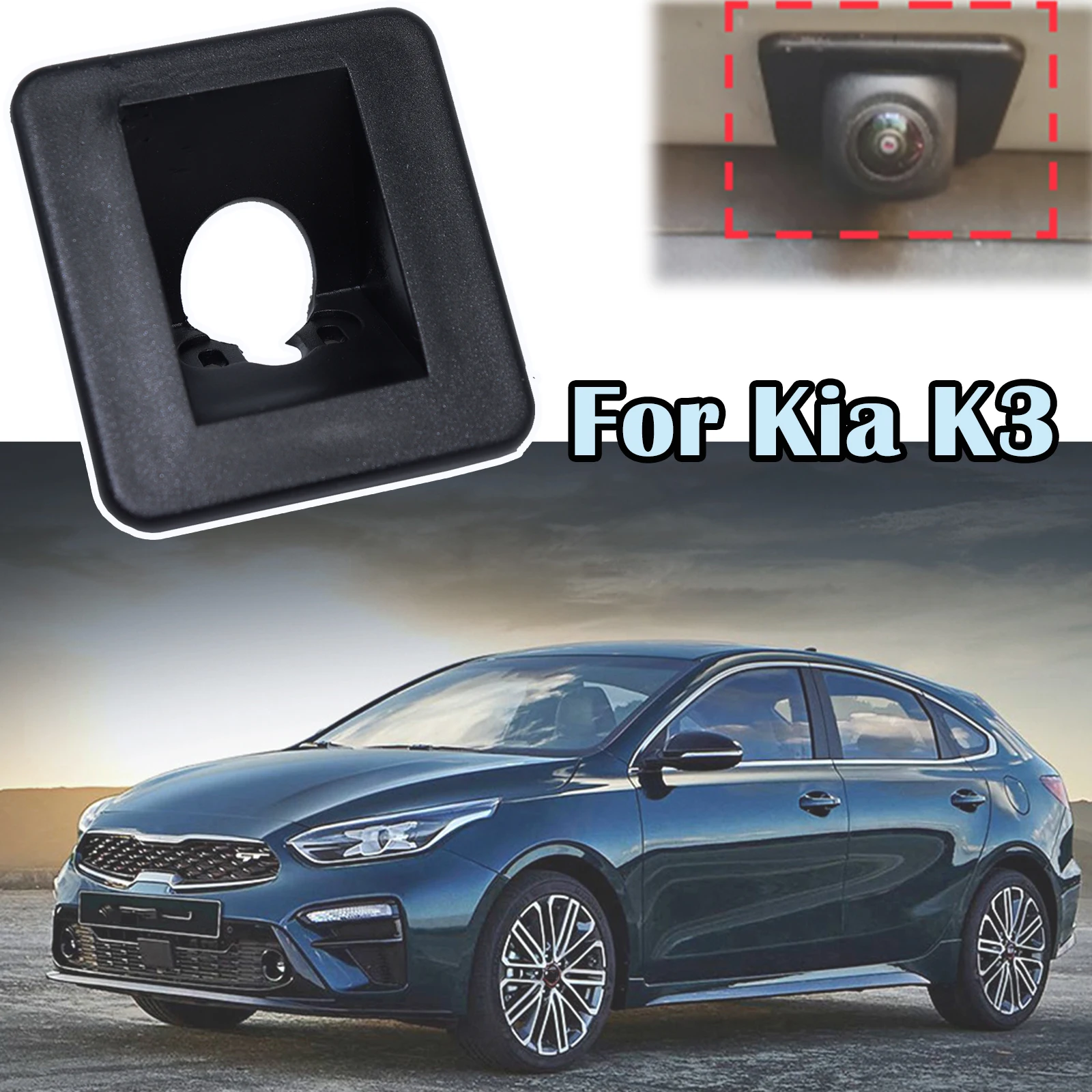 Car Rear Camera Bracket Mount License Plate Lights Housing For Hyundai Elantra GT Kia K3 Forte 2013 - 17 Lada Vesta 2017 2018