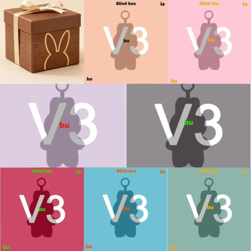@ منتج الشراء الأكثر مبيعًا سلسلة lapupu V3 لعبة تيدي من الفينيل شخصية متحركة صندوق مفاجآت غامض سلسلة مفاتيح هدية صورة متحركة