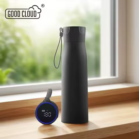 Smart UVC Self Cleaning Water Bottle with Temperature Display Drink Reminder 316 Stainless Stee... product image