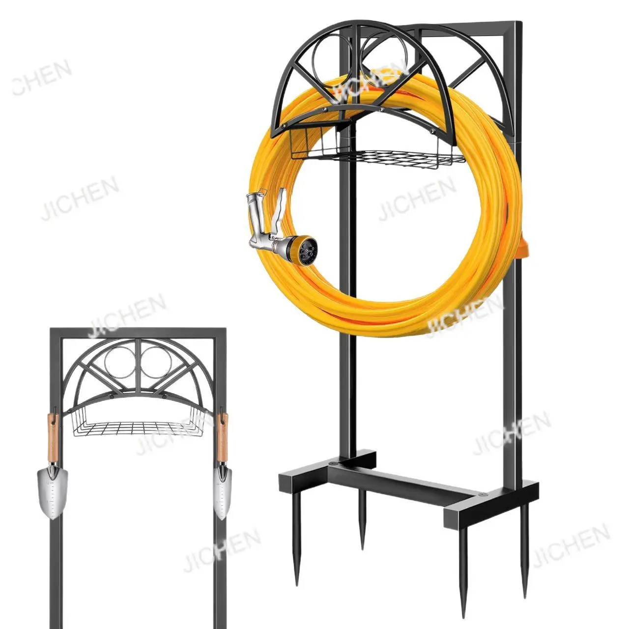 

Вертикальная садовая вешалка, садовый съемный держатель шланга, держатель шланга, держатель шланга, водопроводная труба