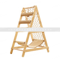 Cat climbing frame Solid wood sisal wear-resistant cat scratching board nest Integrated cat scratching column hammock nest
