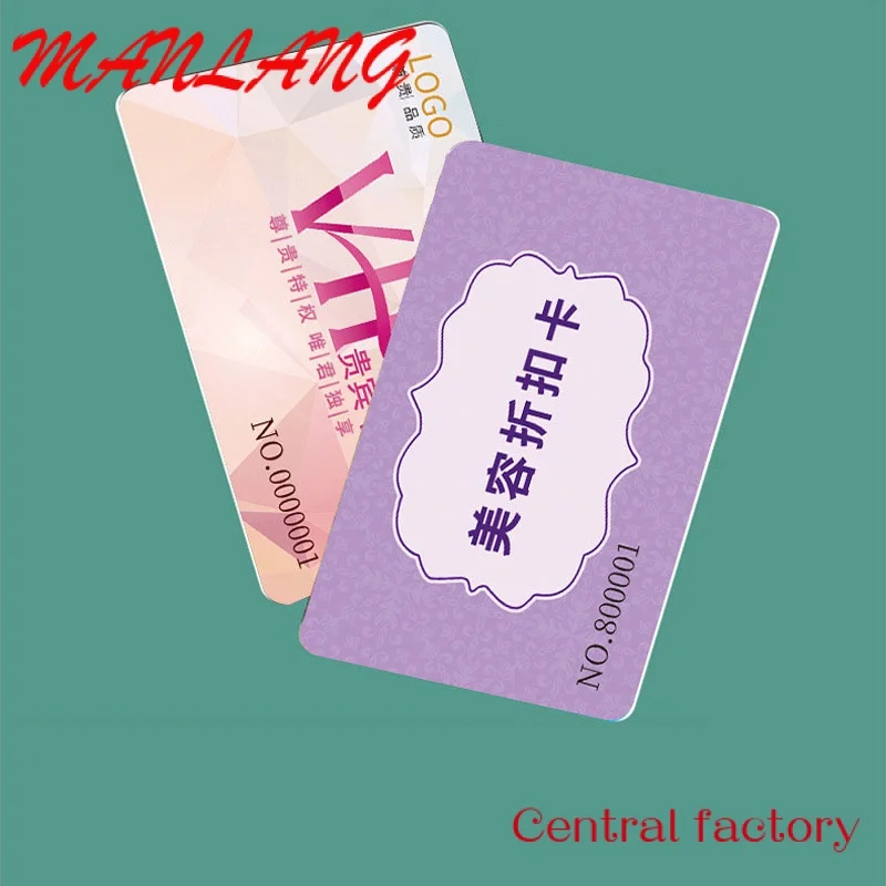 Custom  High quality Color printing transparent PVC business card vip card membership laser UV printing customized