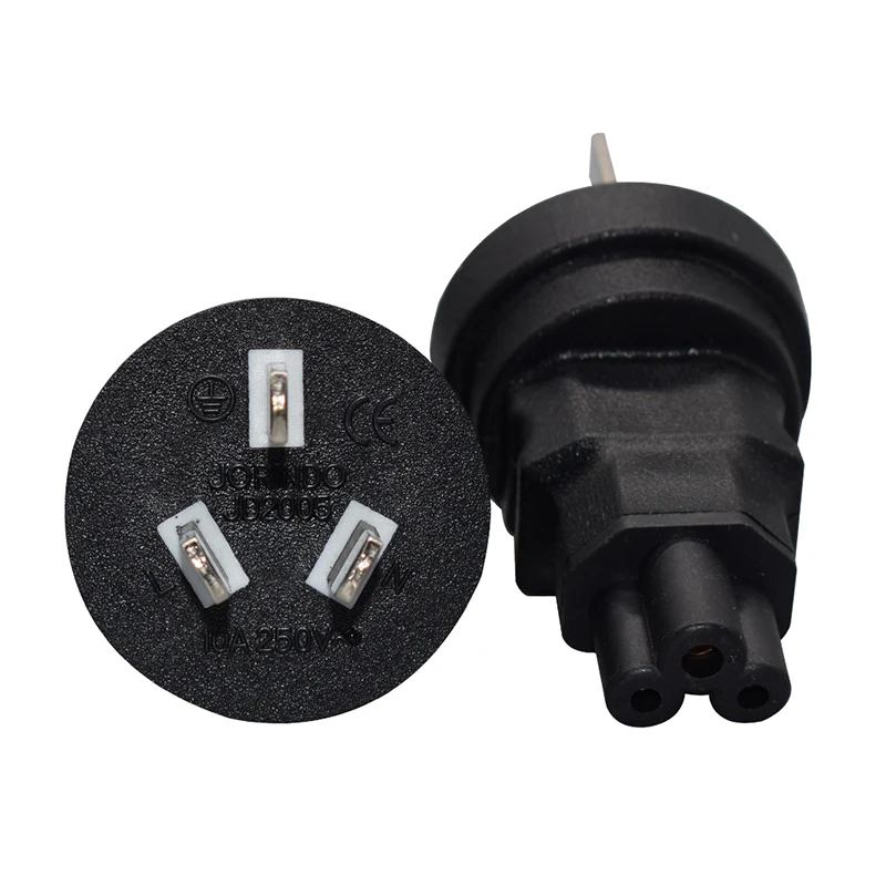 1szt IEC320 C13 C5 C7 do AU UK EU US Convert Connector European Australia America 5-15R to C14 C5 C7 C13 Adapter Socket Plug