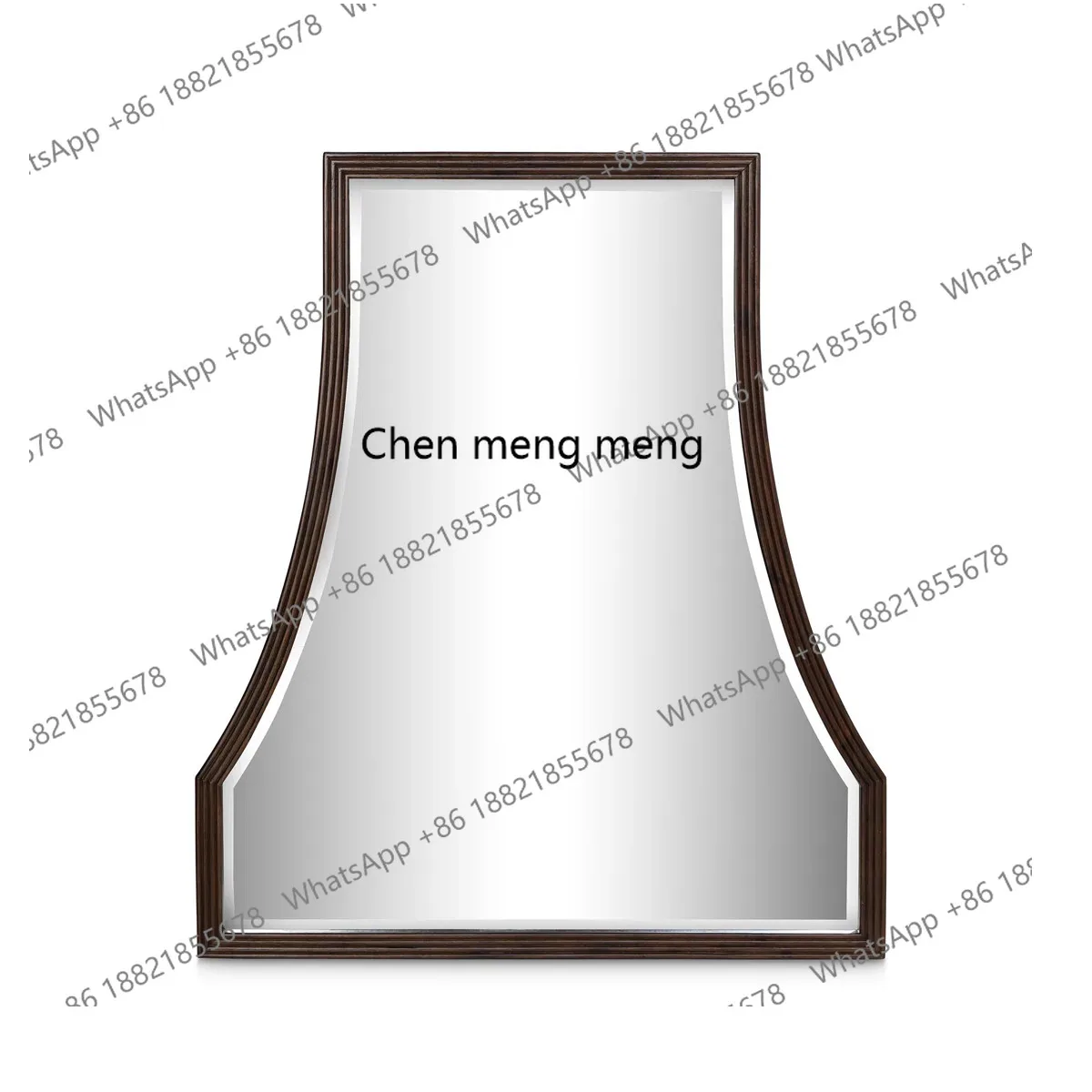 French special-shaped irregular dressing mirror artistic home living room background wall decorative mirror