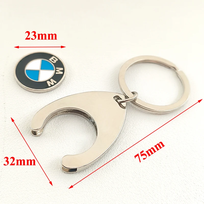 Metal 2024 New Coin Keyring Car Logo Keychain For BMW X1 X2 X3 X4 X5 X6 X7 E39 E46 E90 E60 E30 E53 E87 M3 M5 F10 F20 F30 G20 G30