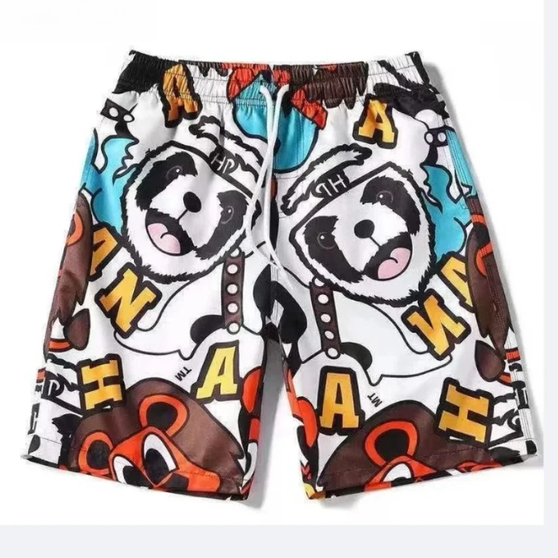 

Summer New Cartoon Pattern Printed Shorts Fashion Sports Breathable Children/Adults Personalized Street Motorcycle Shorts