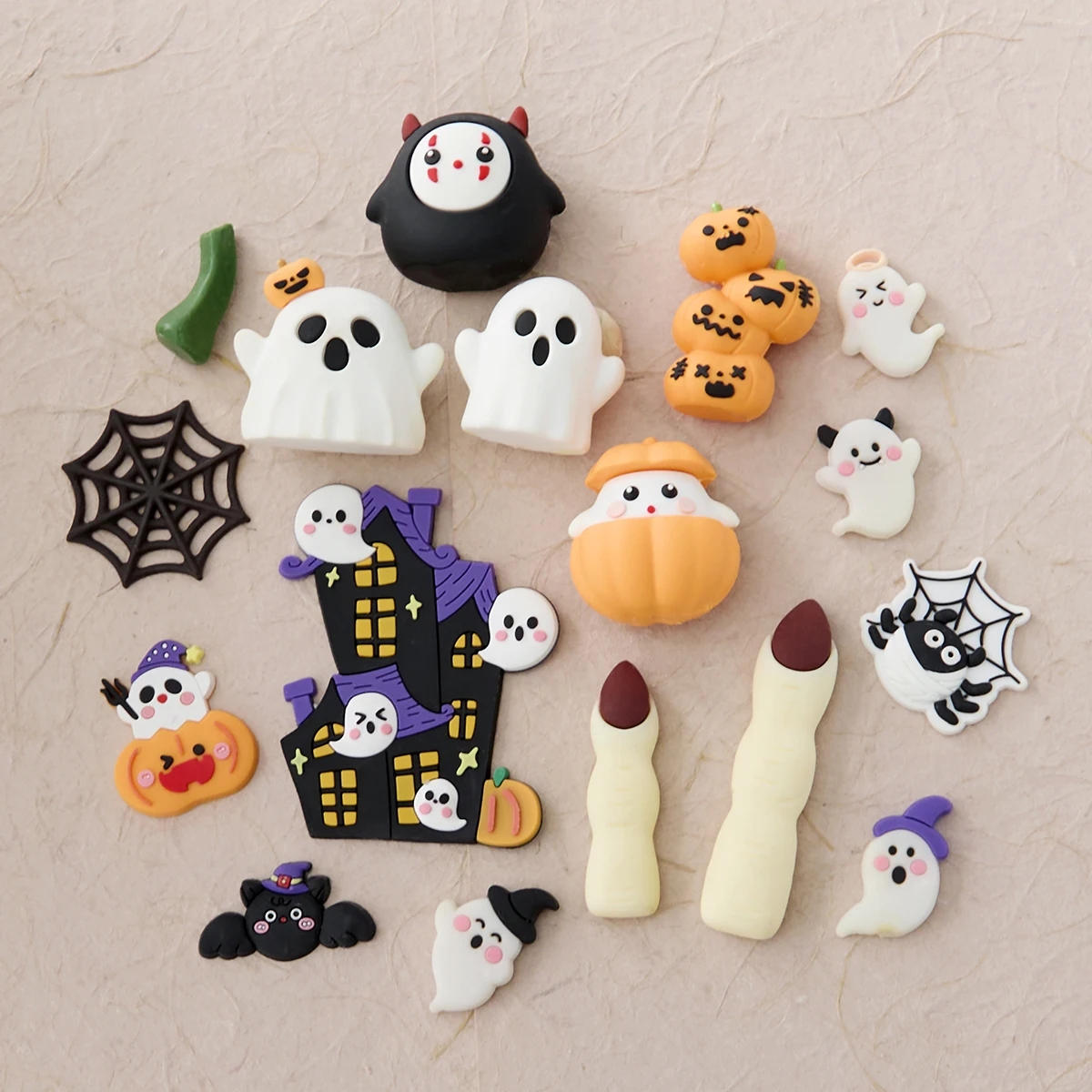 

Halloween Funny Three-dimensional Ghost Pumpkin Bat Spider Web Baking Tool Chocolate Fondant Silicone Mold Cake Decorating Tools