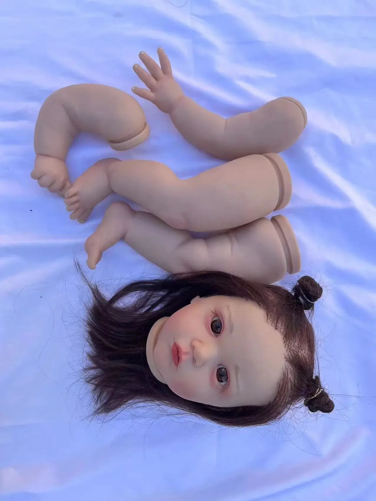 

DLS Customized Limited Supply24inch Reborn Baby Mattia Real Photos With Hand-Rooted Hair Painted Kit DIY Part Christmas Gift